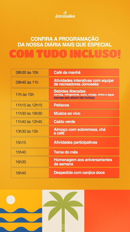 Confira a Programação Na Nossa Diária Especial  